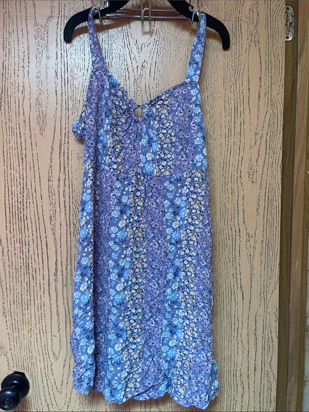 American Eagle Outfitters Purple Floral Slip Chemise